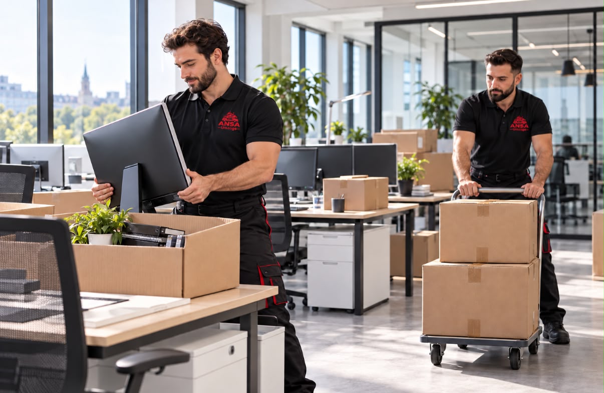 Firmenumzug: ANSA-Team zieht ein Büro um